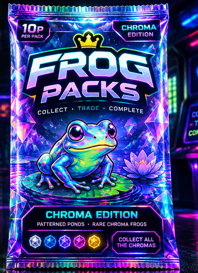 Chroma Edition Frog Packs advertising mock-up